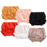 0-3 Years Infant Diaper Cover Summer Boys Girls Clothes Linen Baby Shorts Children Ruffles Bloomers Elastic Cute Newborn Panties