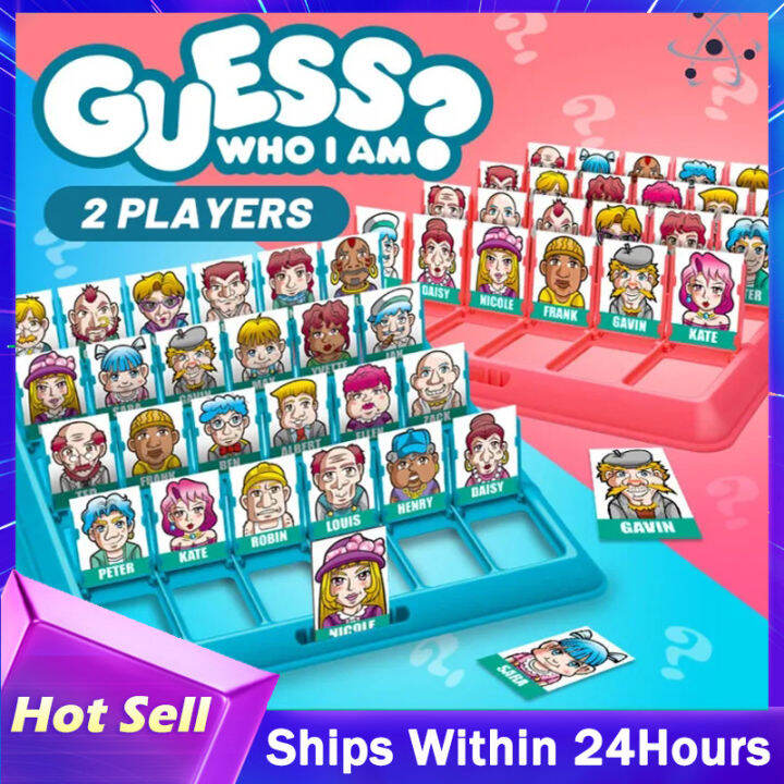 Family Guessing Game "Who is it" Classic Board Game Children's Tabletop