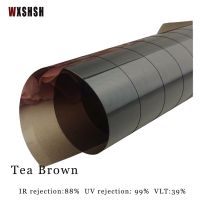 Thermal film Heat Insulation Anti-UV Removable Durable Drop Shipping Vinyl for Home Building Office Tint-Film 6m Length Tea Brow Window Sticker and Fi