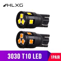 W5W T10แบบไม่มีขั้ว LED 3030ไฟป้ายทะเบียนรถด้านหลังไฟภายในรถหลอดไฟแบบแผงเครื่องมือ12V 24V