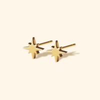 Shependence ต่างหูก้าน ดาวกระจายมินิมอล (Minimal Starburst Stud Earrings)