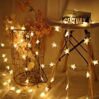 【hot】▩◘ Star Lamp String 5M 30Led Garland Lantern Rooms Decoration Birthday Wedding Curtain Lights