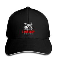 Baseball Cap I Destroy Silence Drums Drummer Giftcasual Print S Snapback Hat Peaked