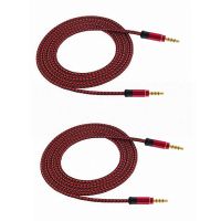 1.5 meter high-grade braided metal audio cable 3.5 mm AUX audio cable