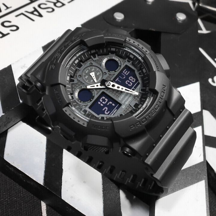 casio-g-shock-นาฬิกาข้อมือผู้ชาย-สายเรซิน-รุ่น-ga-100b-4a-สีดำ