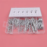 โลหะ R-Type Cotter Pins Wave Latch Bolt Cotter Pin รถแทรกเตอร์คลิป Mechanical Hitch Pin เหล็กคาร์บอน R ประเภท Pin