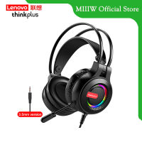 Lenovo Thinkplus G80 Computer Headphone Gaming Headsets หูฟังบลูทูธเฮดโฟน เบสนุ่ม ไมโครโฟนตัดเสียงรบกวน เล่นเกม