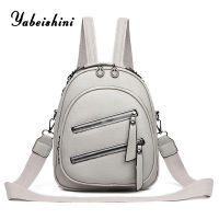 Mini Women Backpacks High Quality Leather Travel Backpack Sac A Dos Double Zipper School Bags For Teenage Girls Female Backpack