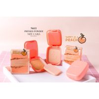 Nee Cara Peach Pressed Powder 6g นีคาร่า พีช เพรส พาวเดอร์ แป้งพัฟ คุมมัน N611