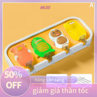 ?【HOT SALE】MUXI แม่พิมพ์ไอศกรีมแท่งทำไอศกรีมสำหรับใช้ในครัวเรือนแม่พิมพ์ซิลิโคนเกรดอาหารสำหรับเด็ก1ชิ้น