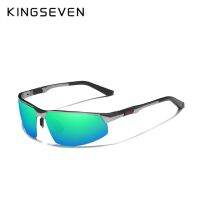 KINGSEVEN แว่นตากันแดดอลูมิเนียมของผู้ชายโพลาไรซ์เลนส์กระจกสีฟ้าชายแว่นตากันแดดหญิงสำหรับผู้ชายแว่นตา9121