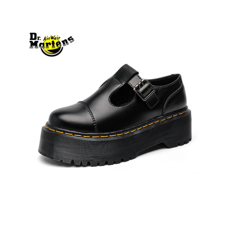 doc-dr-martens-t-ประเภทสีดำรองเท้าทางการรองเท้าทำงานลำลองส้นเตี้ย-รองเท้าส้นเตี้ยรองเท้าผู้หญิง-mary-jane