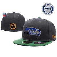 New Fitted Hat Dark Grey Seattle Seahawks Casual Hat NFL Rugby Cap Embroidery Hip-Hop Cap Fashion Cap For Men Women