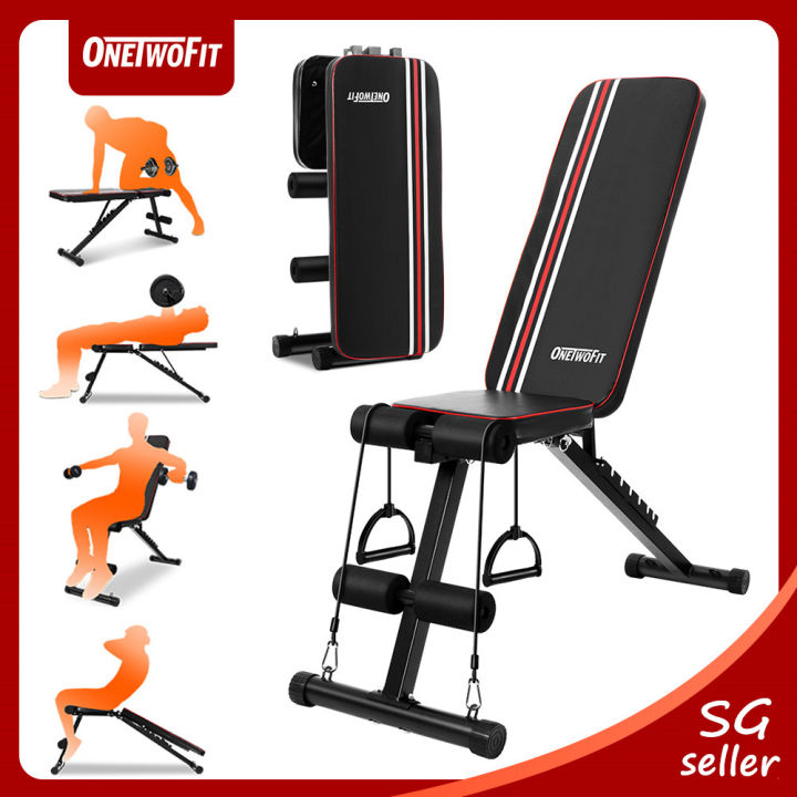 Onetwofit Foldable Weight Bench Workout