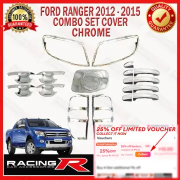 Shop Ford Ranger T6 Garnish Set Chrome online | Lazada.com.ph