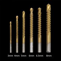 6 Pcs Multi-function Cobalt Drill Bit Set Spiral Screw Metric Composite Drill Bit Tap Twist Drill Bit Set Metal Woodworking Tool