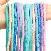 【CW】⊕▪  3x1mm Color Flat Round Polymer Clay Chip Disk Loose Spacer Beads Jewelry Making Finding