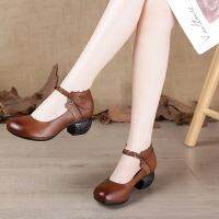 CODwuyan8340 SOCOFY Lostisy LOW heel LEATHER ROUND hook loop women shoes shoes leather