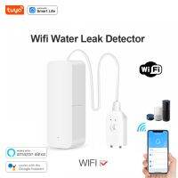 Tuya Smart WiFi SENSOR ALARM เครื่องตรวจจับการรั่วไหลของน้ำ WiFi Water leakage SENSOR Flood Alert overflow Su รายงาน Alexa Home