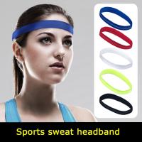 Yoga Hair Bands Women Sweatbands Anti-slip Elastic Rubber Football Running Sports Headband For Men Hair Accessories Head Band Exercise Bands