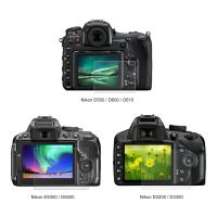 ฟิล์มป้องกันหน้าจอแสดงผลของกล้อง9H แบบบางเฉียบกระจกออปติคอล HD LCD สำหรับ Nikon D5300 D5500 D7100 D7200 D3200 D750