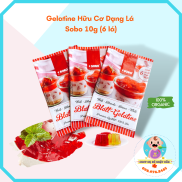 Gelatine Hữu Cơ Dạng Lá Sobo 10g 6 lá