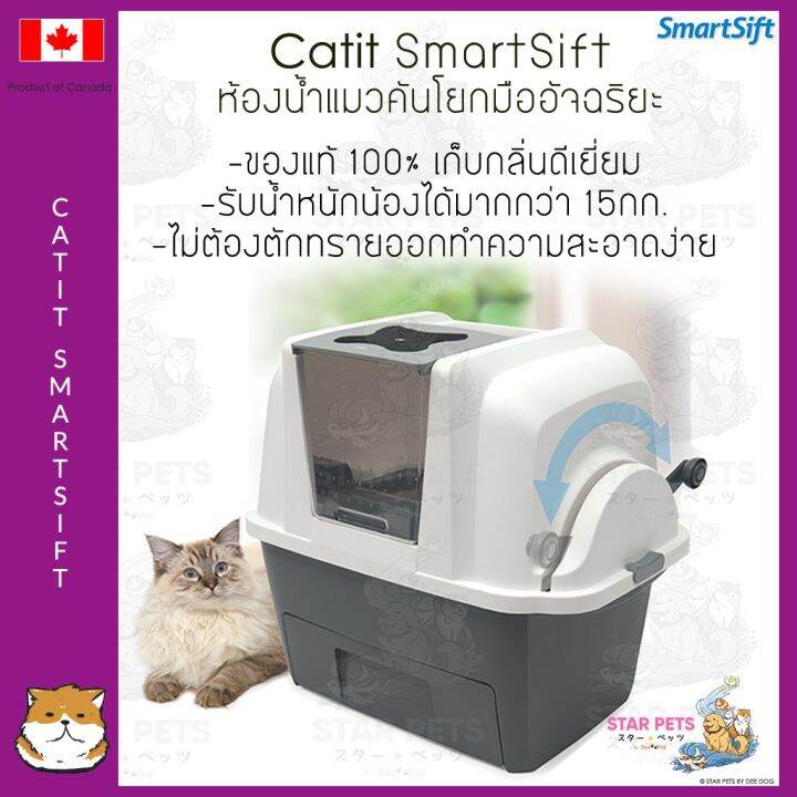 ห้องน้ำคันโยกมืออัจฉริยะ แคทอิท Catit SmartSift 🇨🇦Canada Imported