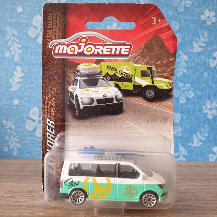 โมเดลรถเหล็ก-majorette-vw-t6-explorer-white-green-สีขาวเขียว-โมเดลรถสะสม