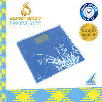 SUPER SPORT เครื่องชั่ง Digital Scales รุ่น EB9323-S122 ( Blue Flower ) (1020)