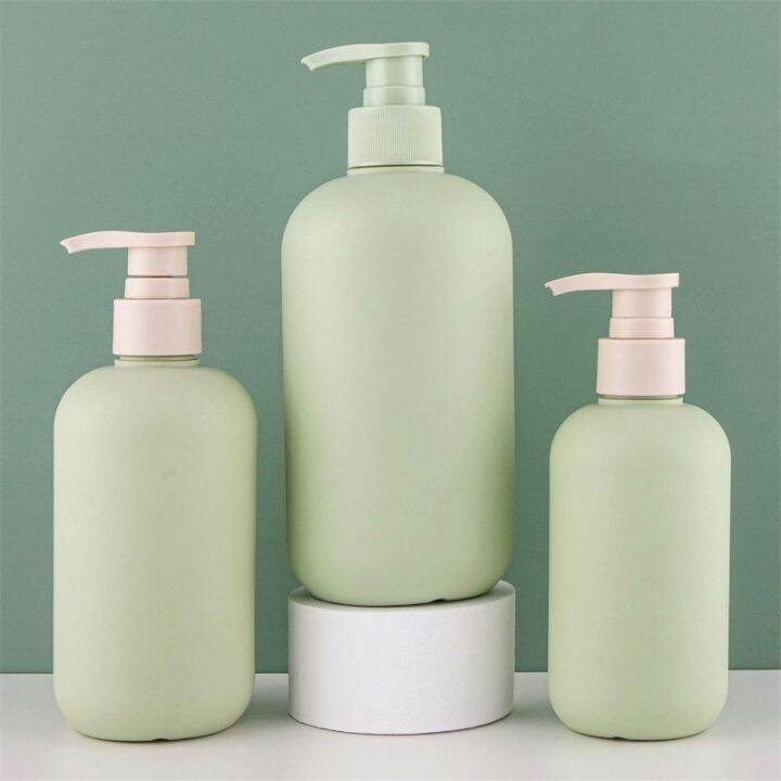 200ml-300ml-500ml-shampoo-bottle-refillable-bottles-cosmetic-container-200ml-300ml-500ml-avocado-green-empty-plastic-pump-lotion-acrylic-pump-head