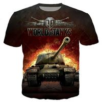 Tank New World T-Shirt เกมยอดนิยม 3D Printing Street Wear ผู้ชายแฟชั่นสบาย ๆ เสื้อยืดขนาดใหญ่