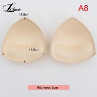 1 Pair Women Triangle Sponge Bikini Pads Swimsuit Breast Push Up Pads Chest Enhancers Bra Foam Inserts Accessories