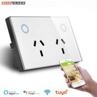 【LZ】✆  Tuya Inteligente WiFi Tomada de Parede Tomada Elétrica 10A Power Touch Switch Controle Remoto Sem Fio por Alexa Google Home SAA AU