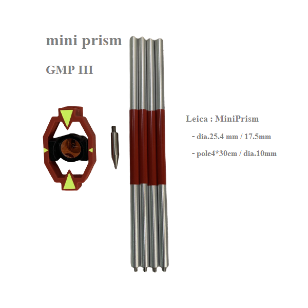 มินิปริซึม-mini-prism-เป้าสะท้อนแสงใช้งานกับ-total-station-ยีห้อ-leica-รุ่น-gmp111
