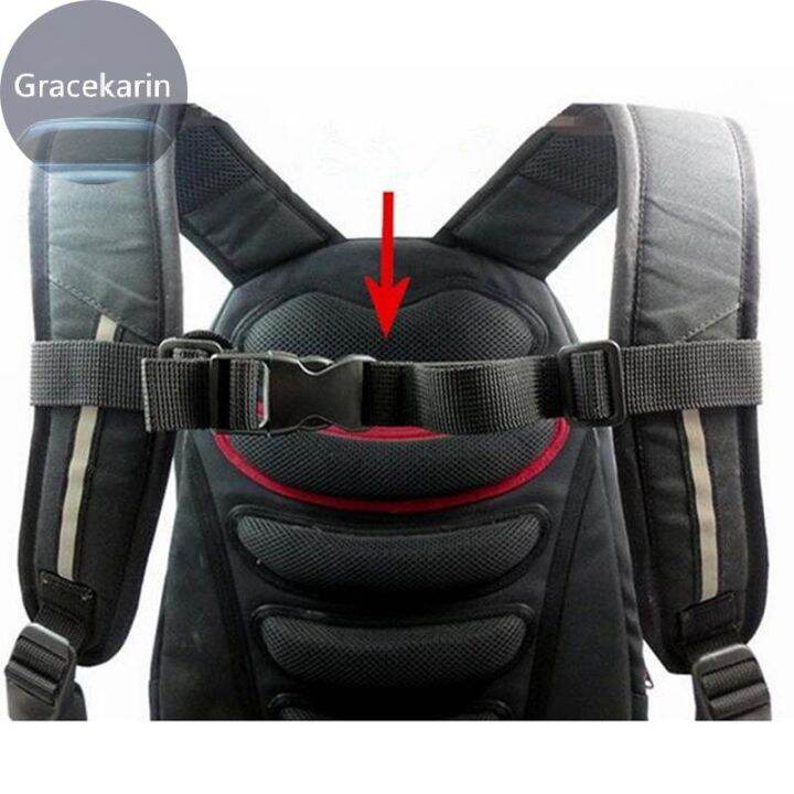 Durable Chest Harness Safety Backpack Sternum Flexible Vest Buckle Clip