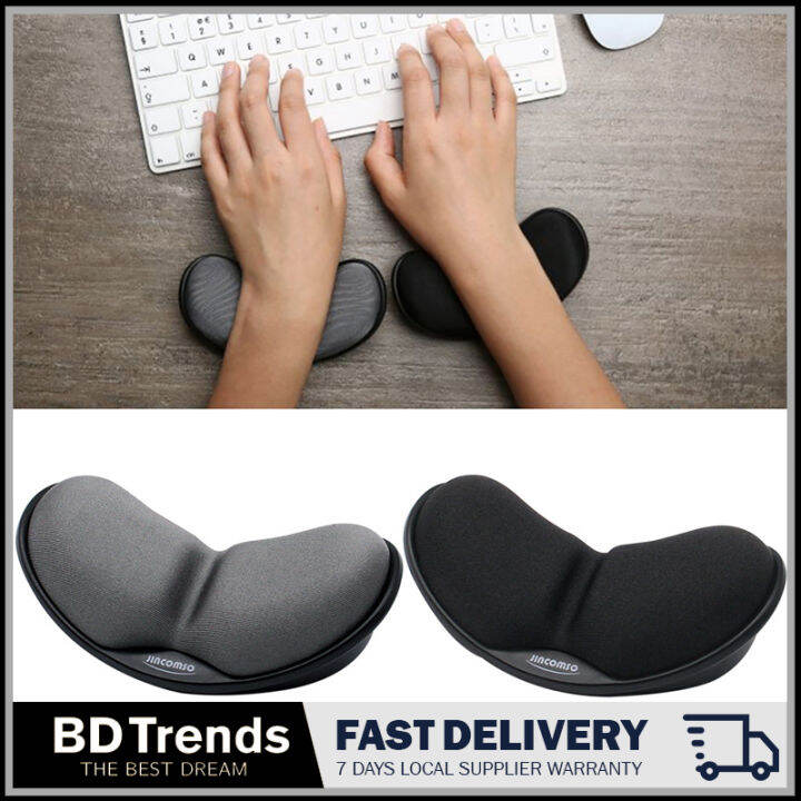 Comfort Wrist Rest Gaming Mouse Pad Sliding Rotating Memory Sponge Ergonomic Slipping Hand Mat