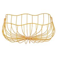 Nordic Style Iron Fruit Basket Luxury Multifunctional Household Snack Basket Metal Fruit Plate for Kitchen Storage