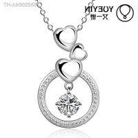 ☞✻ Silver Plated Pendant Necklaces For Women Wedding Jewelry Big Stone Hot Sale Crystal