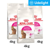 [4kg x3] Royal Canin Savour Exigent Cat Food อาหารแมว รอยัล คานิน สูตรสำหรับแมวกินยาก แมวไม่กินข้าว 4 กก. (3 ถุง)