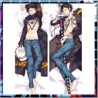 การออกแบบใหม่อะนิเมะญี่ปุ่น ONE PIECE Trafalgar กฎหมาย Dakimakura Otaku หมอนครอบคลุม Peachskin ร่างกายเต็มรูปแบบ