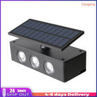 Lampu Solar Dinding Led กันน้ำความสว่างสูงขึ้นลงหลอดไฟพลังงานแสงอาทิตย์กลางแจ้งสำหรับลานสวนสนามหญ้าสวนสาธารณะ