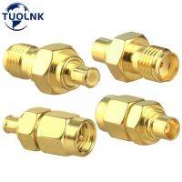 Lot/4pc 2pcs.lot SMA MCX Connectors Kit RF Coaxial Adapter Male to Female Antenna Radio Networks Router Coax Cable Gold Plated