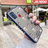 JIUMOO เคสสำหรับ Tecno Spark 5 Air Spark 6 Air KE6เคสโทรศัพท์แบบแข็งมีน้ำค้างแข็งโปร่งใสบางขอบสี่เหลี่ยมเค้กกระต่ายบางปลอกซิลิโคนเคสป้องกันเลนส์กล้องคลุมทั้งหมดกันกระแทก