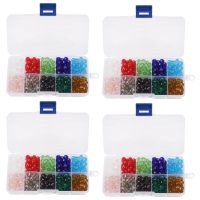 1200 Pcs Glass Beads, 8mm 10 Color Faceted Beads Crystal Beads for Jewelry Making, DIY Beading Projects, Bracelets