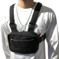 ผู้ชาย Hip-Hop กระเป๋ากลางแจ้ง Oxford Streetwear เสื้อกั๊ก Chest Rig กระเป๋าผู้หญิง Ftional Waistcoat หน้าอก Utility Pack G108