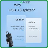 CLMXCA อุปกรณ์คอมพิวเตอร์ที่เข้ากันได้แท่นวางมือถือฮับ USB เครื่องแยกอเนกประสงค์ผลิตภัณฑ์อิเล็กทรอนิกส์4ตัวแยกพอร์ต