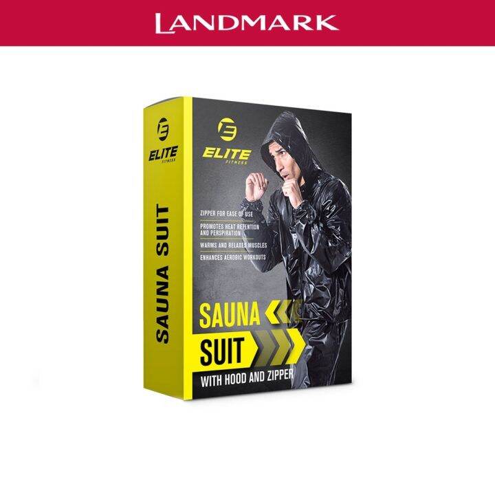 Sauna Suit With Hood And Zipper Large Lazada PH