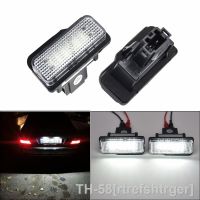 ✗✆ 2x Fits For Benz C E CLS-Class W203 W211 W219 SMD Super Bright Rear White Canbus LED License Plate Lights OEM: A2038200256