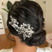 A338 Luxury Full Rhinestone Wedding Hair Clips Bridal Headwear Bride Headpiece Party Prom Hair Accessories Girl Women Headband