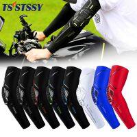 1Piece Sport Elbow Padded Arm Compression Sleeve with Crashproof Pad Youth Adult Cycling Basketball Football Volleyball Baseball